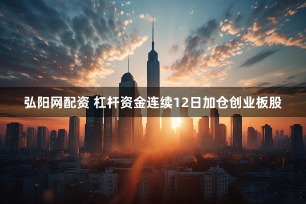 弘阳网配资 杠杆资金连续12日加仓创业板股