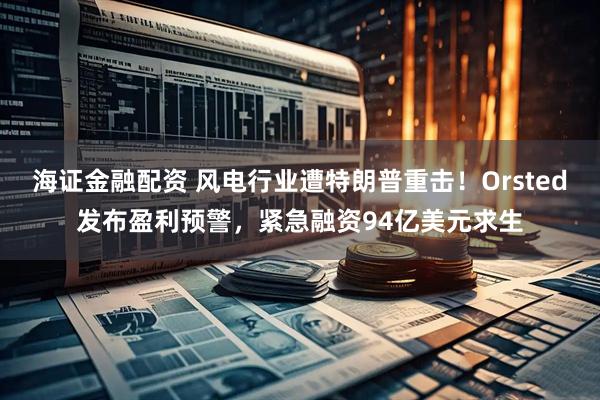 海证金融配资 风电行业遭特朗普重击！Orsted发布盈利预警，紧急融资94亿美元求生